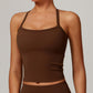 Brush Thin straps Cross-back sports Top