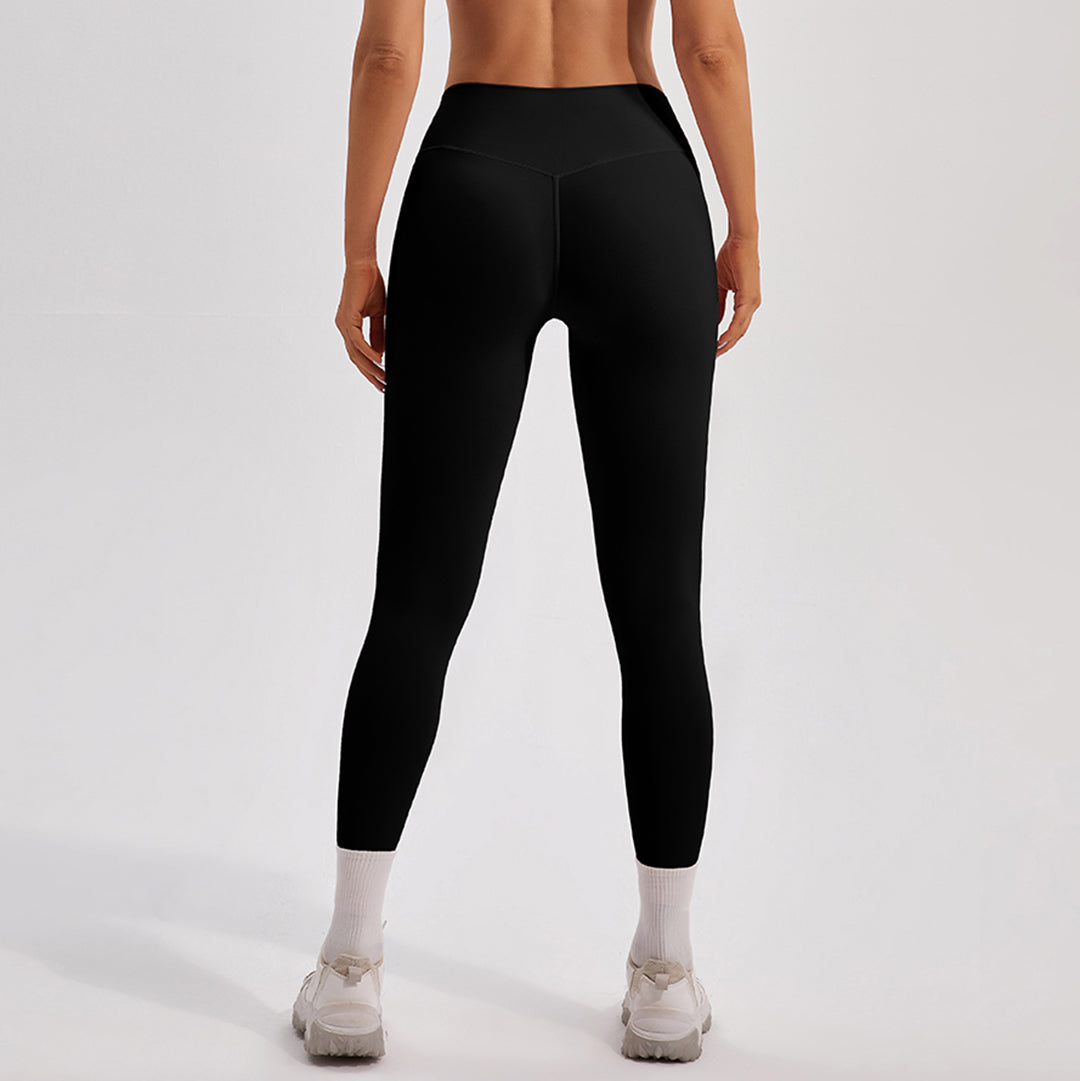 Quick-drying high-rise athletic leggings