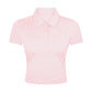 Short sleeved solid color sports polo shirt