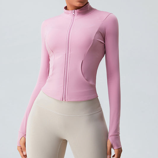 Veste de yoga skinny zippée