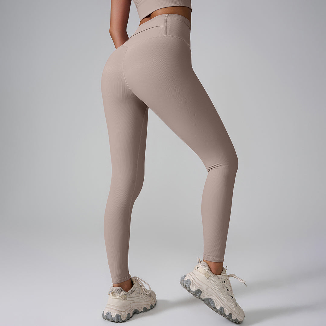 Leggings de sport de fitness yoga taille haute