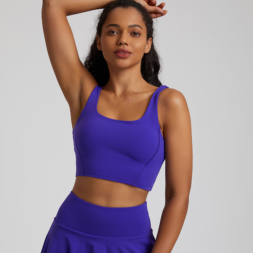 Décolleté en U uni Soutien-gorge de sport hautement extensible