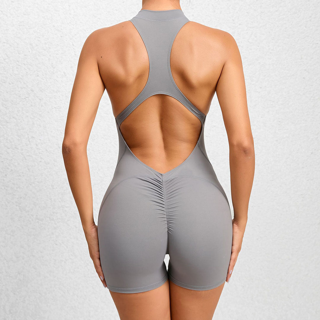 Tight-fitting with zipper quick-drying Jumpsuits