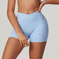 Ultra-Soft Breathable V-Cross High Waist Shorts