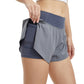 Ultra-Soft Quick-Dry Two Fake Pieces Sports Shorts