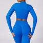 Tight-fitting seamless long-sleeved yoga jacket