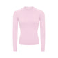 Women's Solid Color Crewneck Long Sleeve Athletic T-Shirt