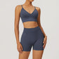 Seamless High-waisted Yoga Bra + Shorts 2 Pieces Set