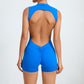 Sleeveless detachable chest pad sports jumpsuit