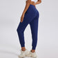 Loose-fitting high-waisted athletic sport pants