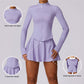 Sunscreen Ice Silk Long Sleeve & Skirt yoga Sets