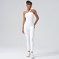 No awkward line shaping thread fitness jumpsuit