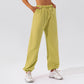 Solid color straight casual jogging sweatpants