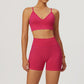 Seamless High-waisted Yoga Bra + Shorts 2 Pieces Set