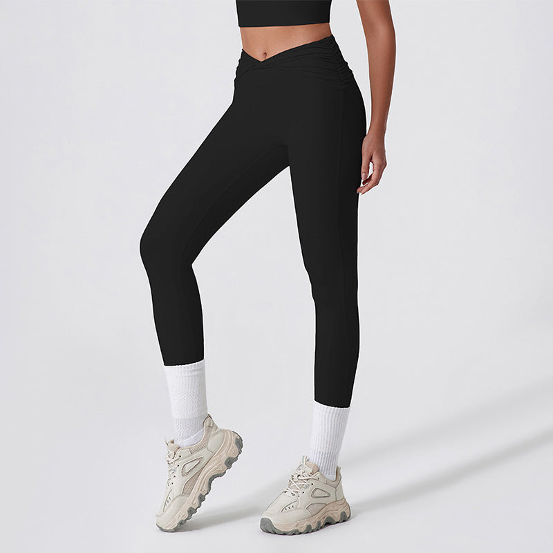 Quick-Dry High Waist Twist Butt Lift Running Leggings