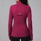 Stand Collar Full Zipper Long Sleeve Sports Jacket