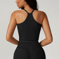 Shockproof tight fit seamless yoga tank tops