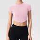 Ultra-soft Quick Dry Short Sleeve Yoga Crop Top