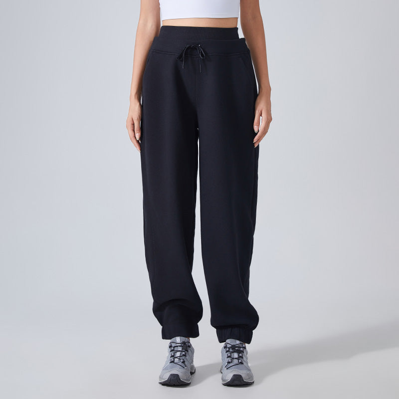 Autumn and winter velvet warm leg-fitting casual sweatpants