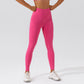 Solid color stretch sports leggings