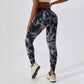 Tie-dye seamless high waist yoga leggings