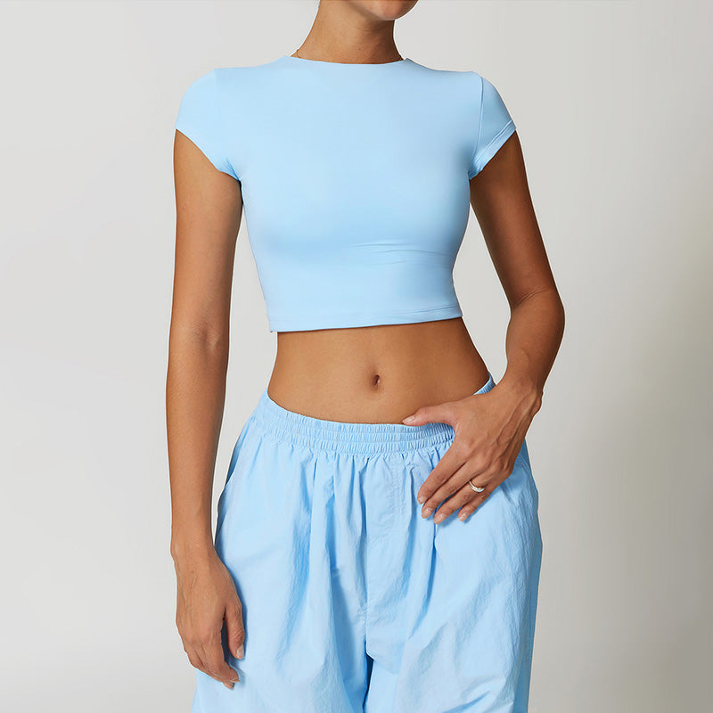 Quick-Dry and Brushed Yoga Crop Top