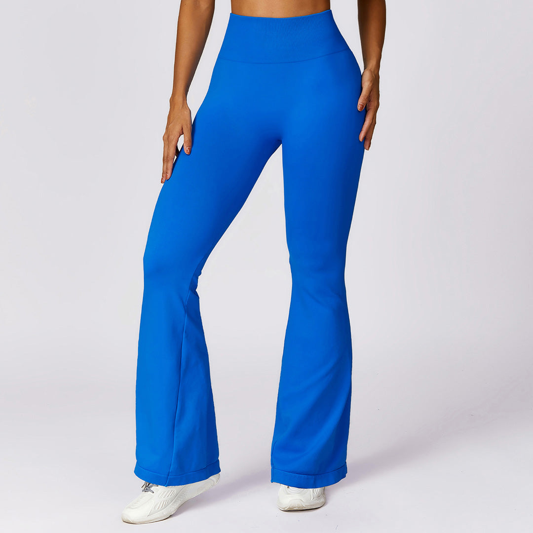 Tight fit seamless yoga bell bottoms pants