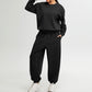 Autumn and winter loose casual sports sweatshirts 2-piece set