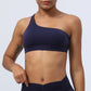 Cross-shoulder sports yoga bra