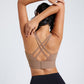 Gather in the back for cross yoga Sports bras