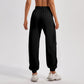 Pantalon de jogging droit ample taille haute