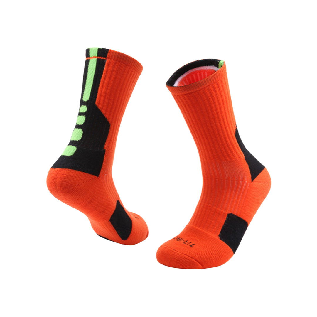 Mid-Calf Sweat-Absorbent Basketball Socks