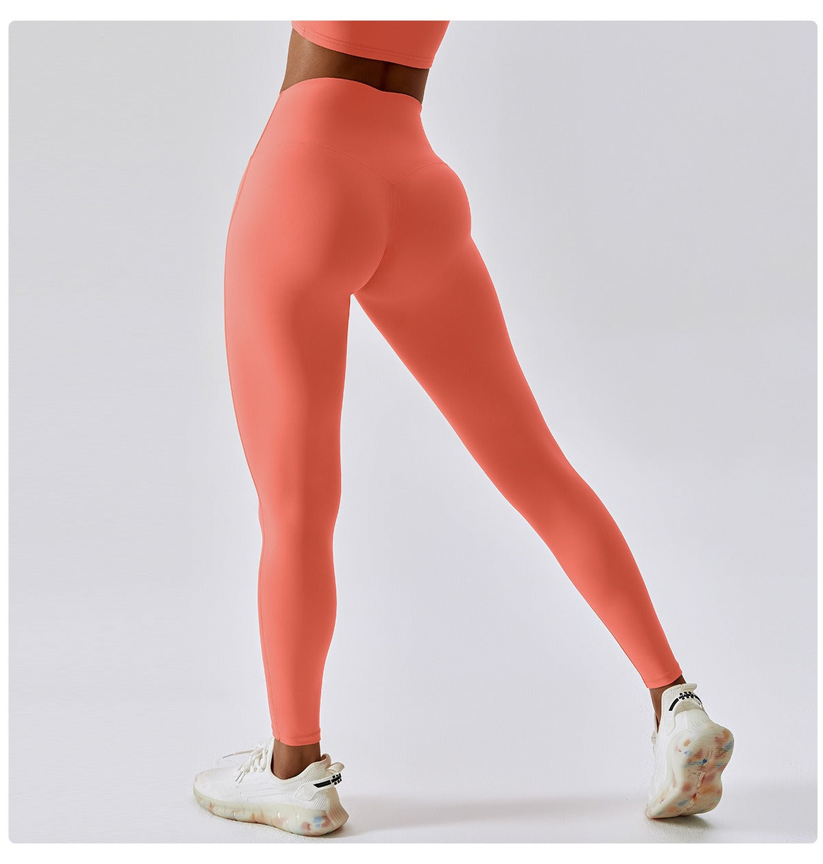 Leggings fonctionnels de couleur unie qui soulèvent les fesses