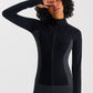 Brushed long sleeve slimming yoga clothes