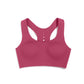 One-piece breathable spiral sports bra