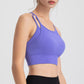 Thin shoulder straps double layer sports bra