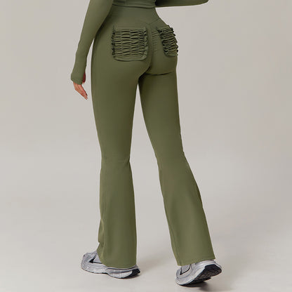 High waist extended Flared Leg pants