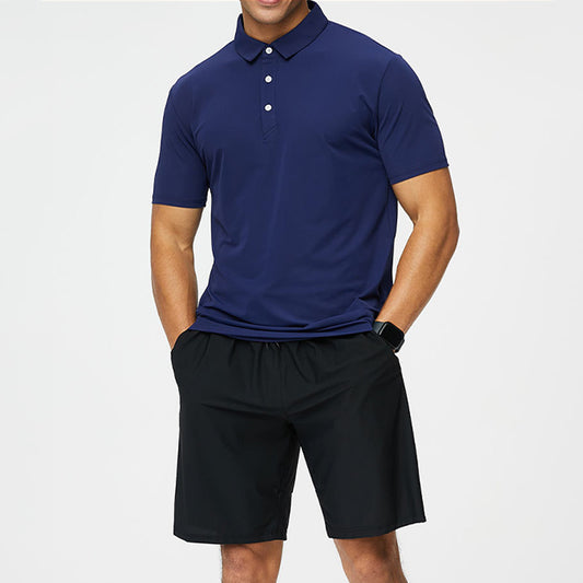 Men's Breathable Quick-Dry Sports Polo T-shirt