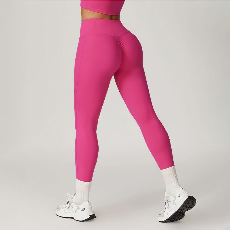 Quick-Dry Nude Fitness Sports High-Waist Legging