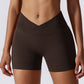 Short de sport taille croisée à taille croisée