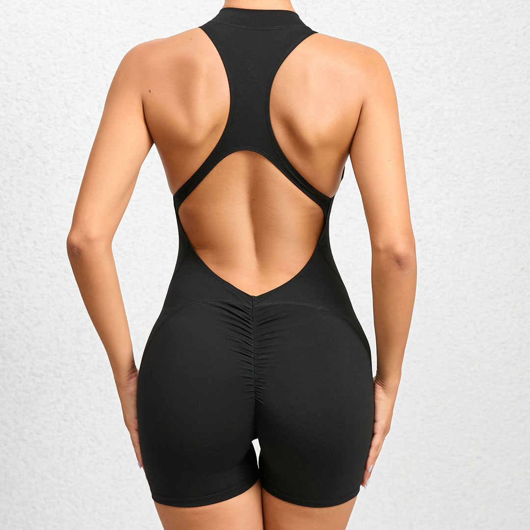 Tight-fitting with zipper quick-drying Jumpsuits