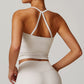 Brush Thin straps Cross-back sports Top