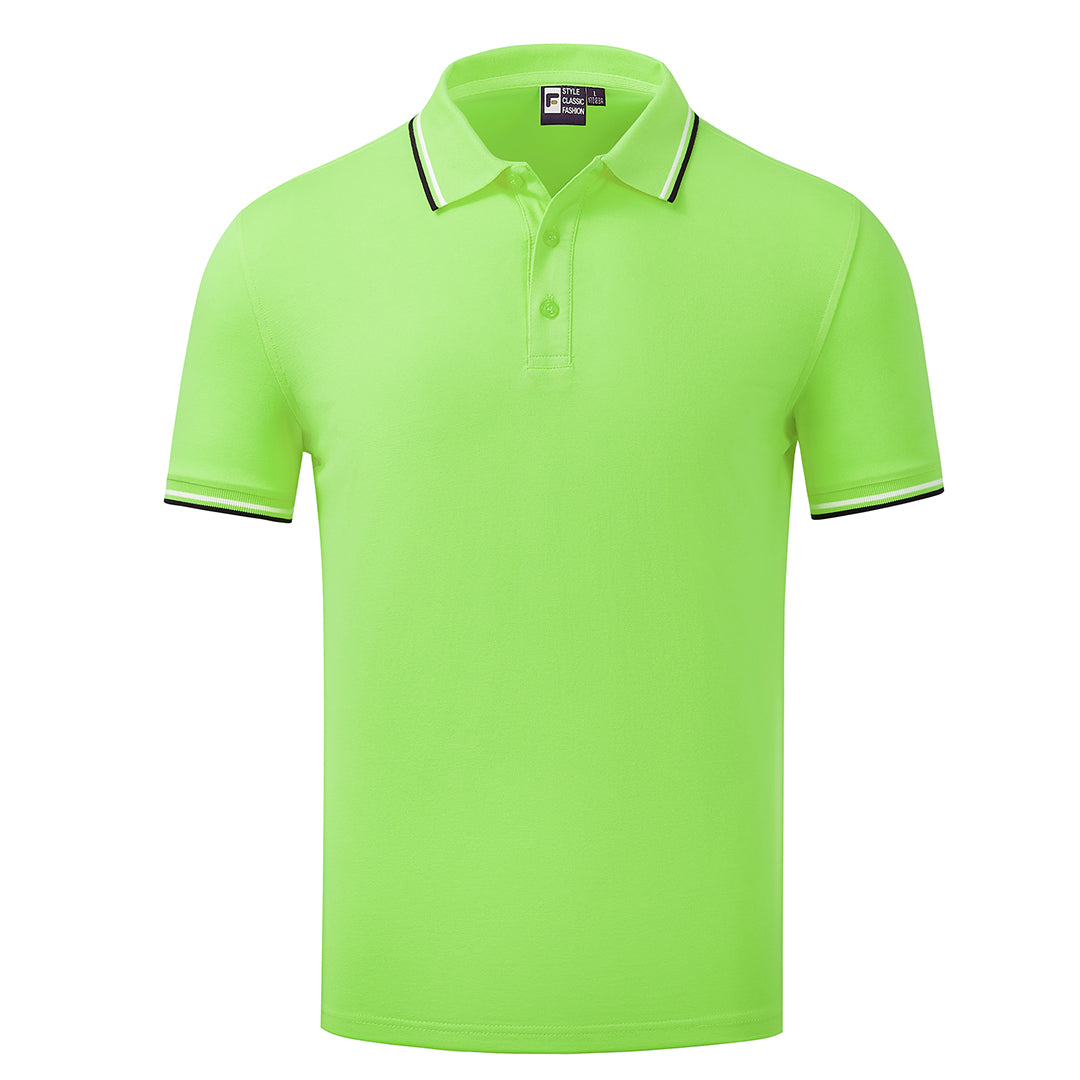 Men's cotton-trimmed polo shirt