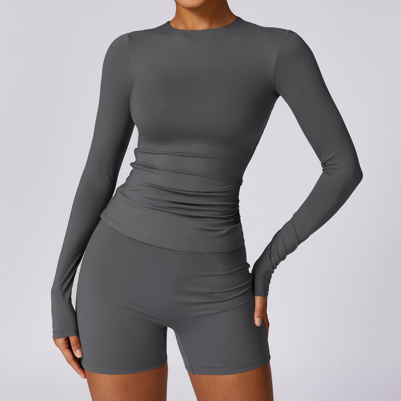 High-intensity long-sleeved & shorts sport sets