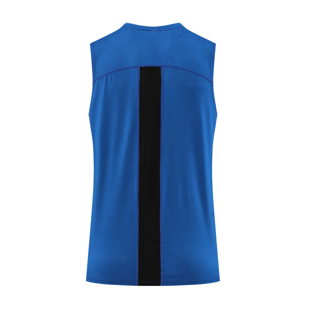 Solid color sleeveless breathable sports tank top