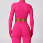 Tight-fitting seamless long-sleeved yoga jacket