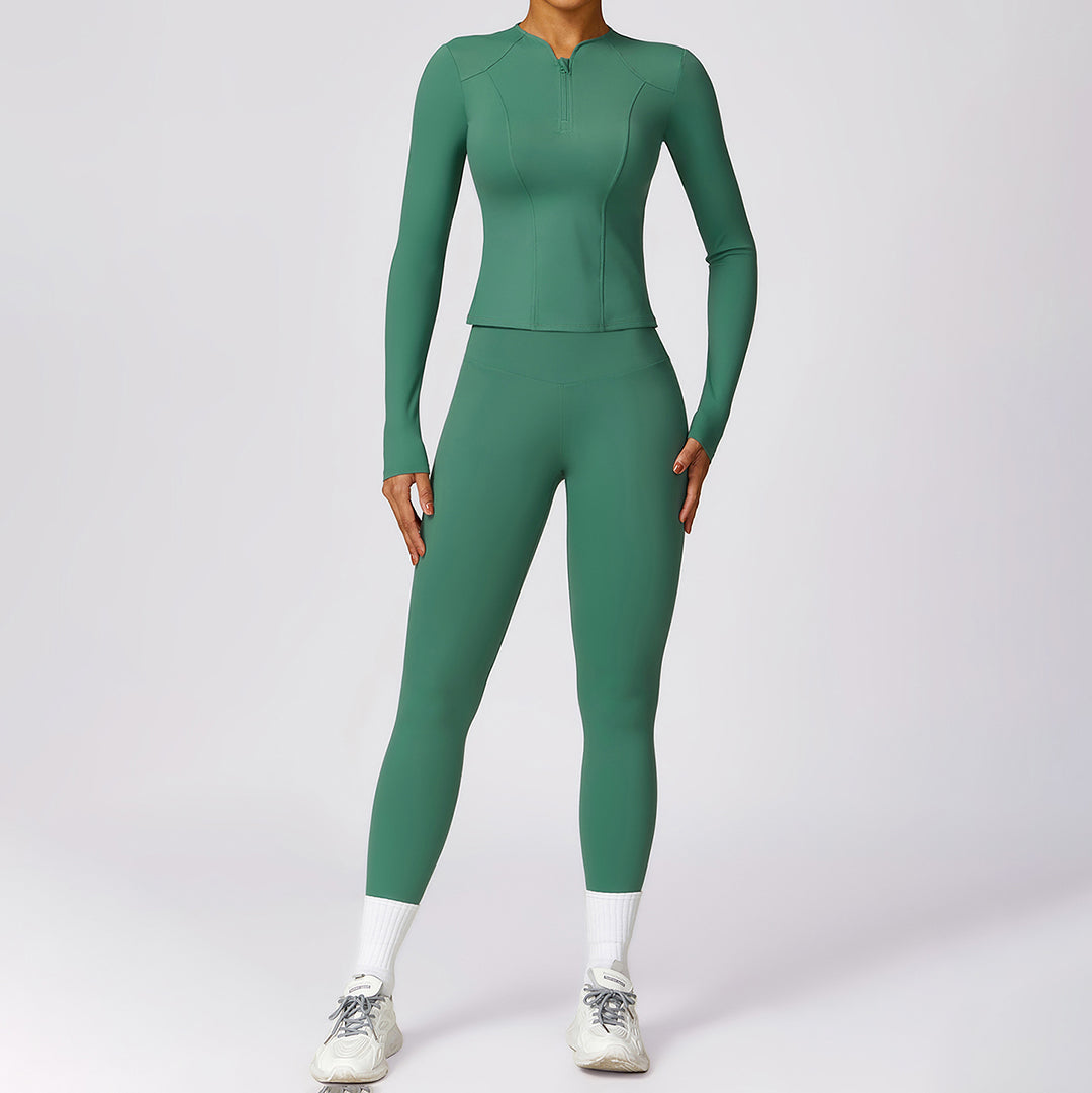 High-intensity fitness long sleeve & leggings sports set