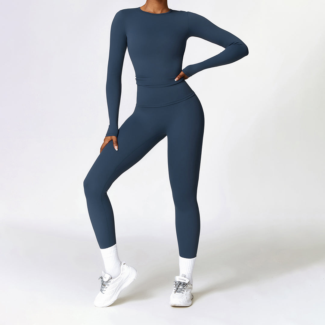 Yoga tight tops & outdoor sports leggings sets