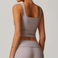 Lace tight waist sports vest