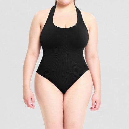 Ultra-Soft Butt Lift Halter Backless Plus Size Jumpsuits